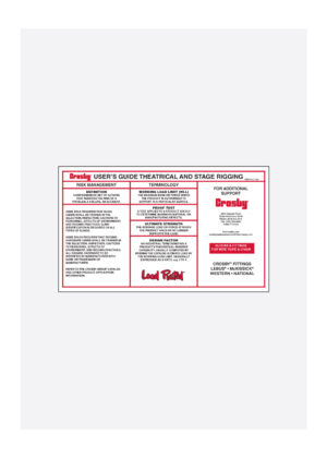 Theatrical/Stage Rigging Card</br >(9999860)