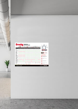 Crosby Shackle Application Matrix Poster (99999976)